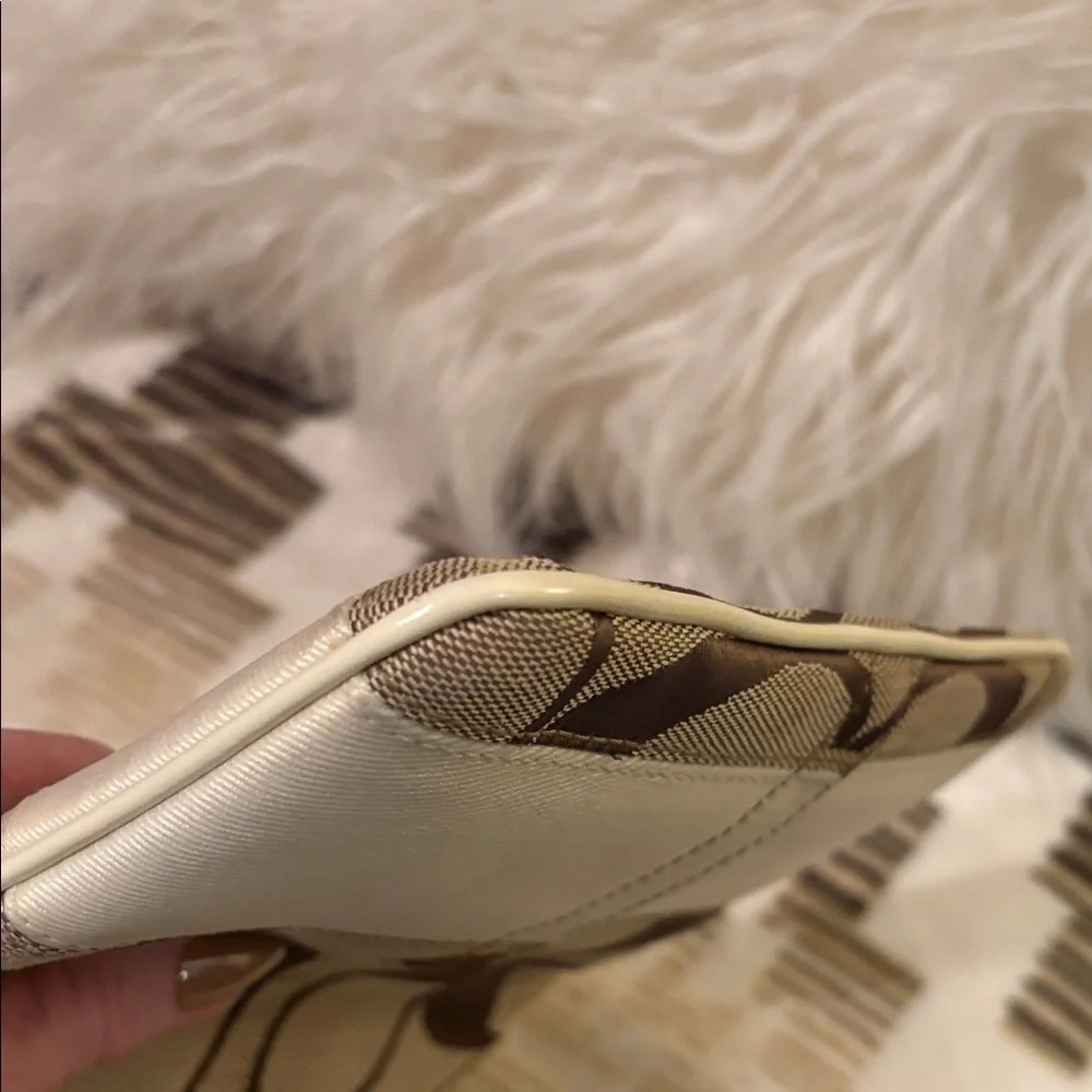 Coach Tan and Cream Swingpack Crossbody Bag